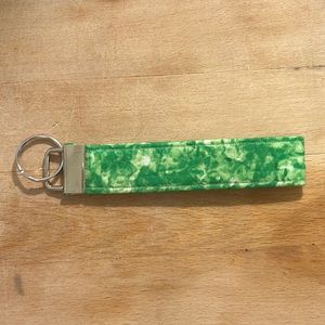 Green Splatter Handmade Keychains